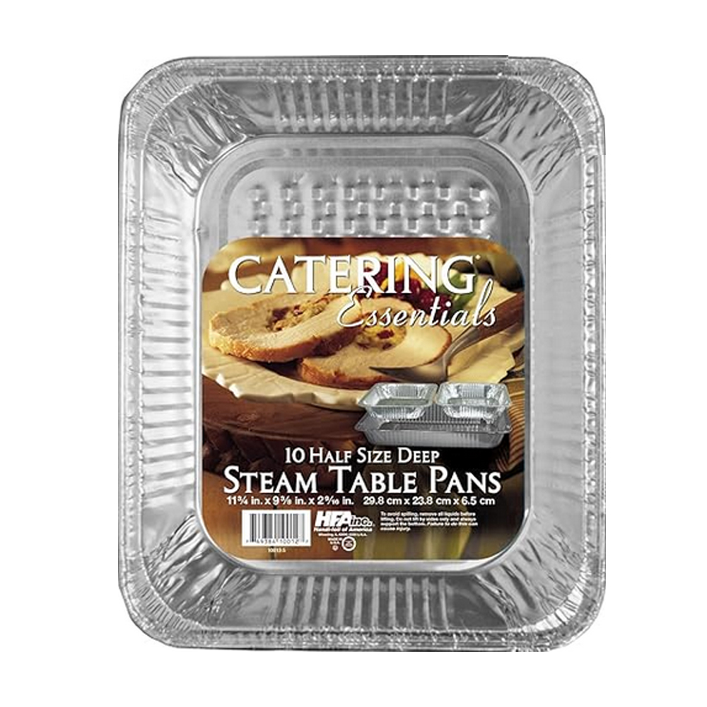 10012.010 Aluminum 1/2 Size Deep Steam table Pan 12/10 cs