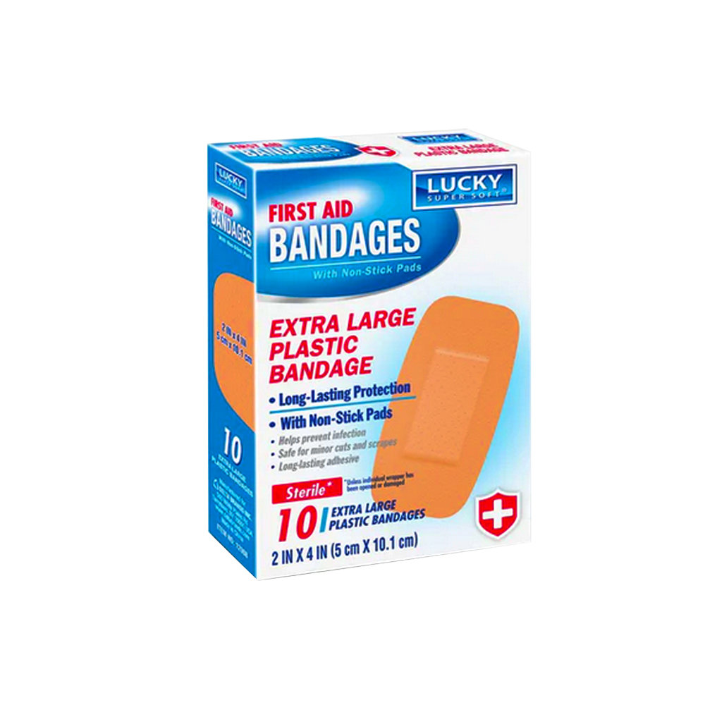 12908-12 Lucky Super Soft Extra Large First Aid Bandages 12/10 cs