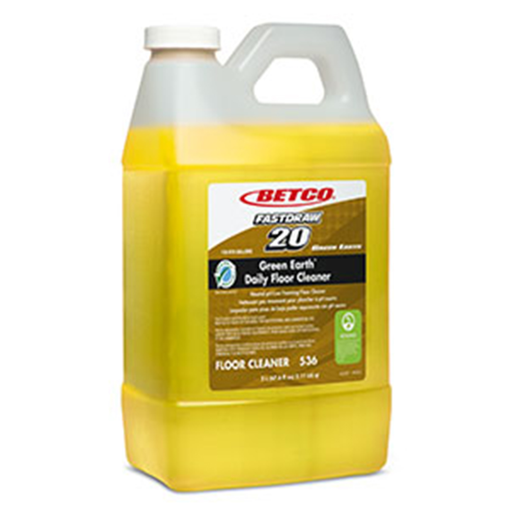 5364700 FastDraw 20 2 Liter Green Earth Daily Floor Cleaner 4/cs