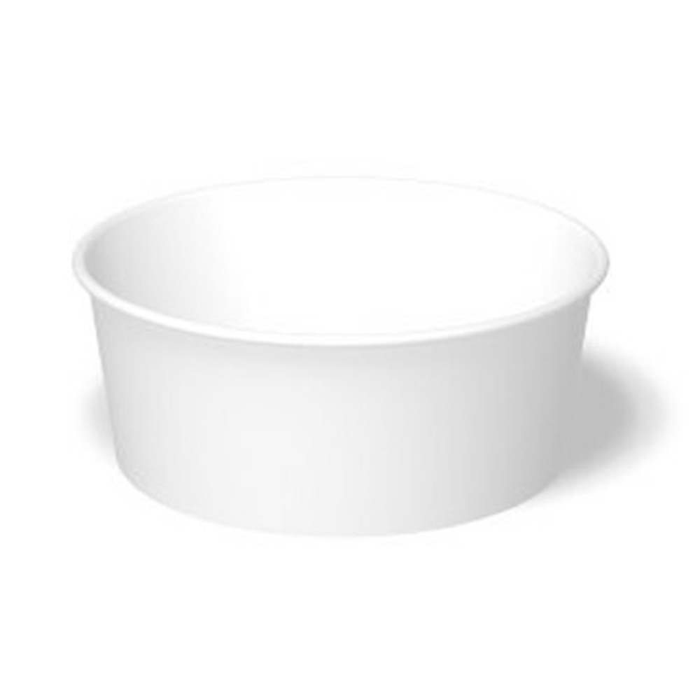 DFS-504 White 54 oz. Paper Container 450/cs - DFS-504  54z PAPER CONTAINER