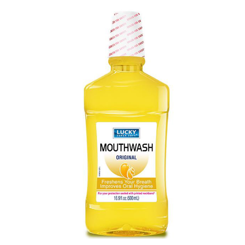 10048-12 Lucky Super Soft 16.9 oz. Original Mouthwash 12/cs