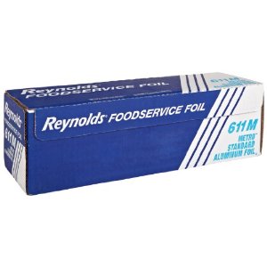 611M Reynolds Metro Aluminum 12"x1m' Standard Foil Roll 1 ea. - 611M 12"X1000' METRO STD FOIL