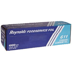 611 Reynolds Aluminum 12"x1m' Standard Foil Roll 1 ea. - 611 12X1000' STANDARD FOIL