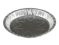 23045Y Aluminum 10" Extra Deep Pie Pan Bulk 400/cs - 23045Y  10" XDEEP ALUM PIE PAN