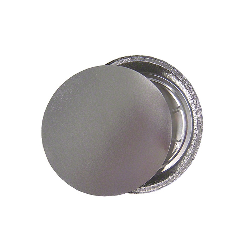 527-L200P Aluminum 7" Round Pan w/Board Lid Combo 200/cs - 527-L200P 7" ALUM RD COMBO