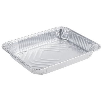 7012 Aluminum 1/2 Size Shallow Rectangular Steamtable Pan 100/cs - 7012 1/2 SHALLOW STEAMTBL PAN