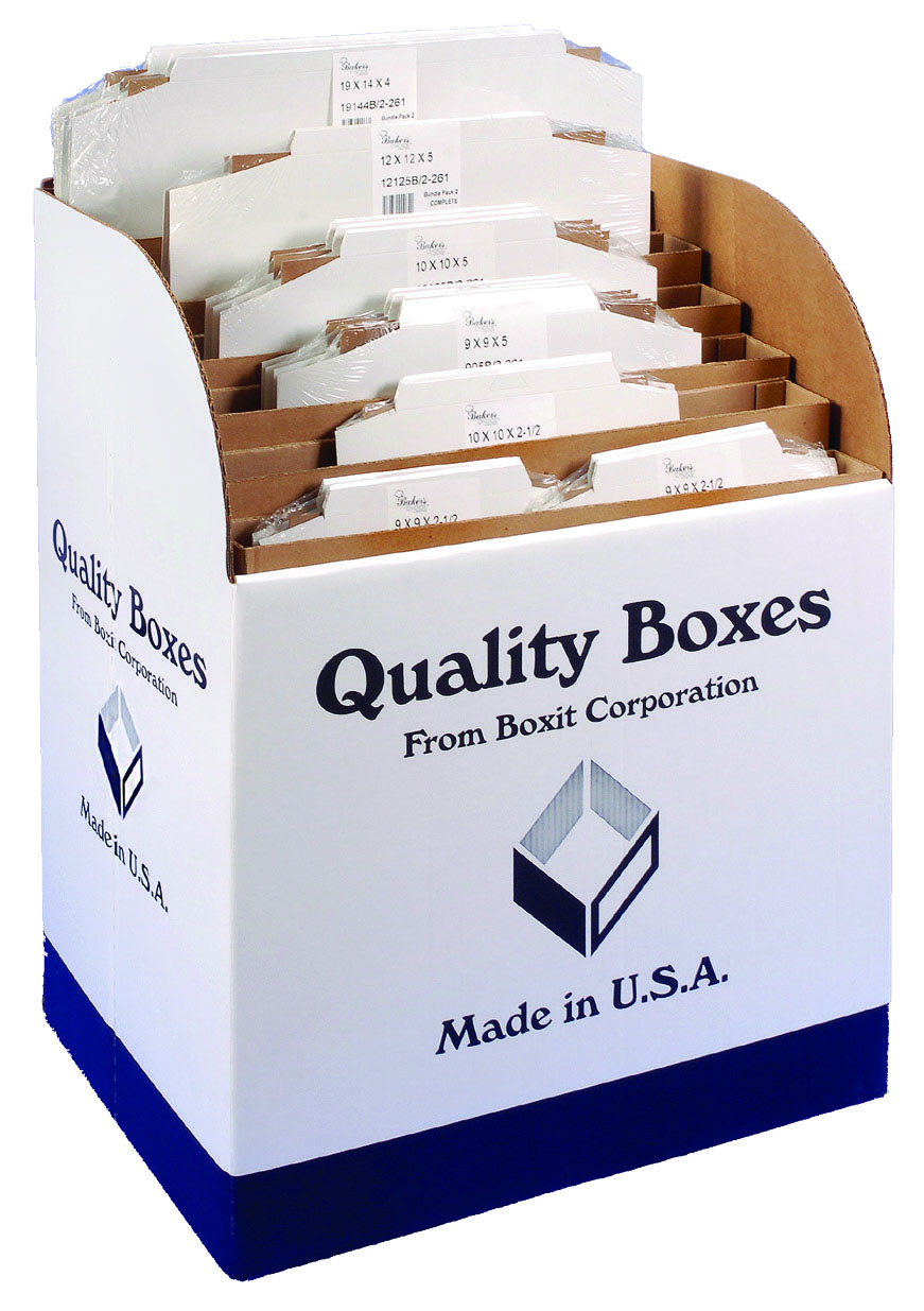DISPLAY UNIT Bakery Box Recycled Cardboard Display Unit 1/ea. - DISPLAY UNIT FOR BAKERY BOXES