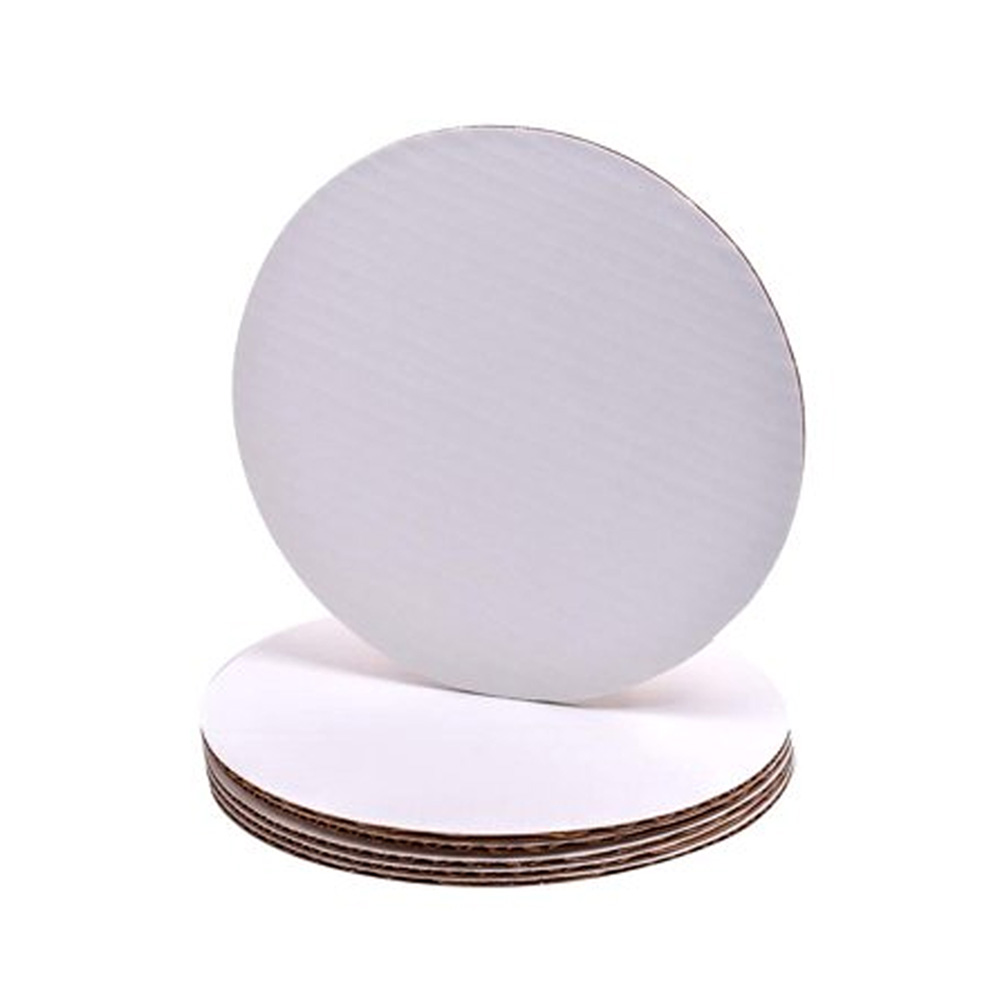 76093 14" White Top Corrugated Cake Circle 250/cs