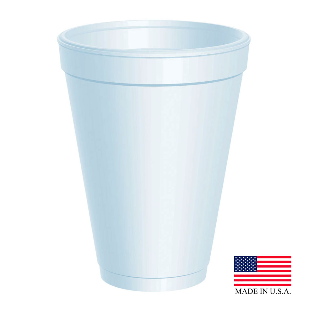 12J12 White 12 oz. Foam Cup 40/25 cs