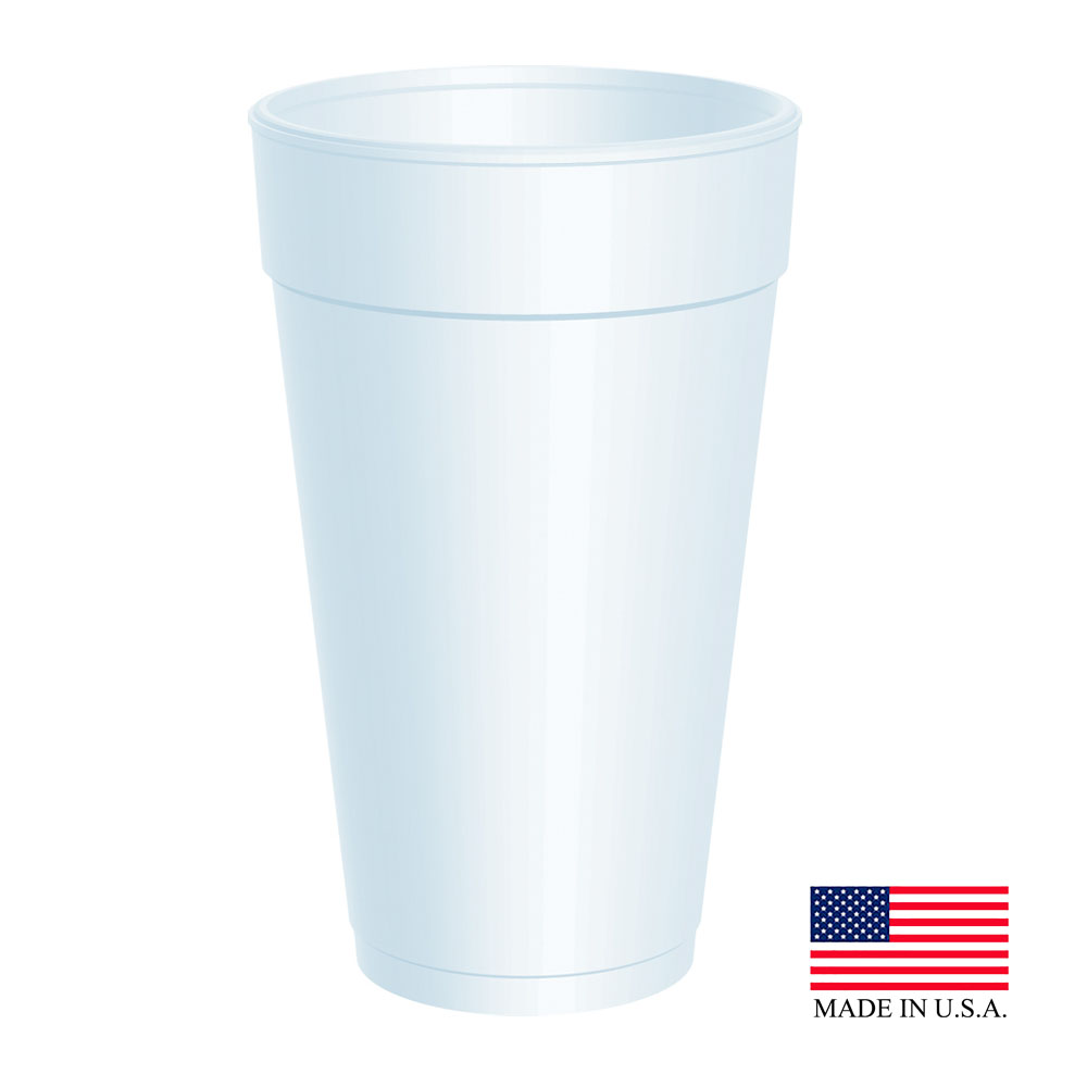 20J16 White 20 oz. Foam Cup 25/20 cs