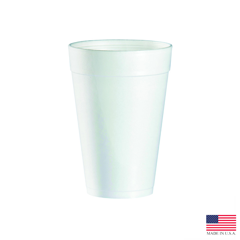 32TJ32 White 32 oz. Foam Container 25/20 cs