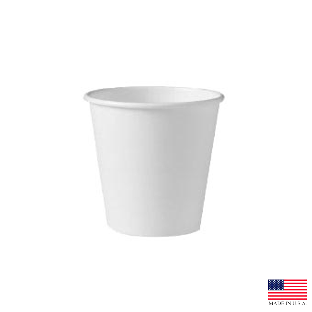 510W-2050 White 10 oz. Poly Coated Paper Hot Cup 20/50 cs