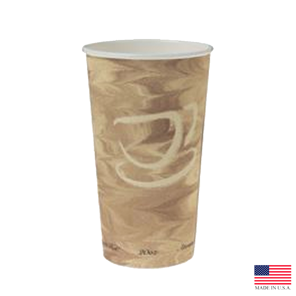 420MS-0029 Mistique Design 20 oz. Poly Coated Paper Hot Cup 15/40 cs - 420MS-0029 20z MISTIQUE HOTCUP