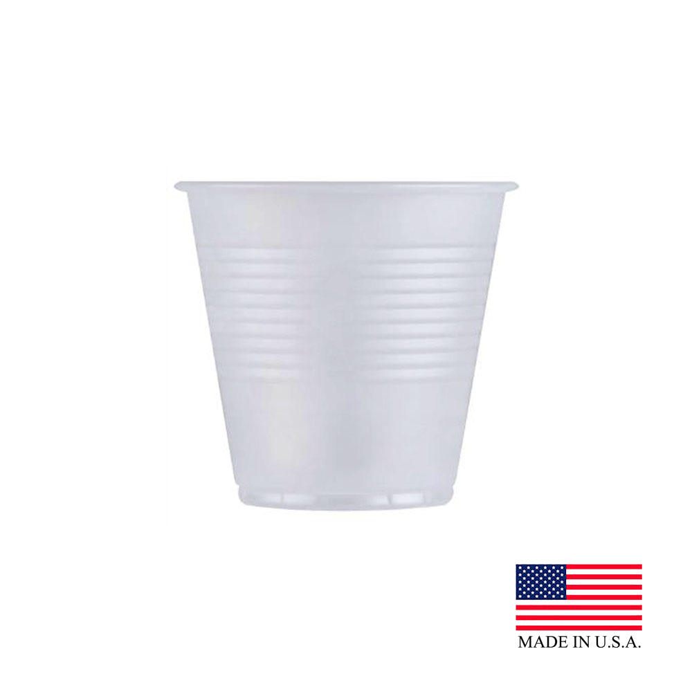 Y5 Translucent 5 oz. High Impact Polystyrene Cold Cup 25/100 cs - Y5 DART TRANSLUCENT 5z CUP