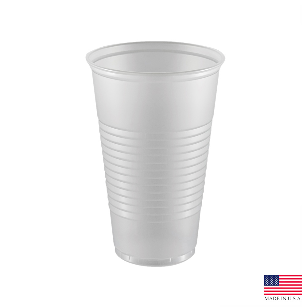 Y16T Translucent 16 oz. Tall High Impact Polystyrene Cold Cup 20/50 cs - Y16T TRANSLUCENT 16z TALL CUP