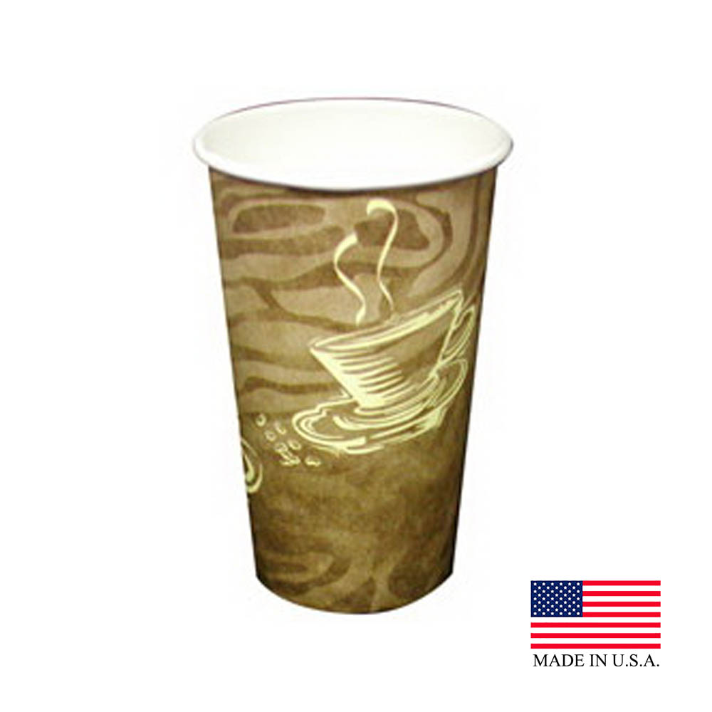 D16HCSWL Swirl Design 16 oz. Tall Paper Hot Cup 20/50 cs