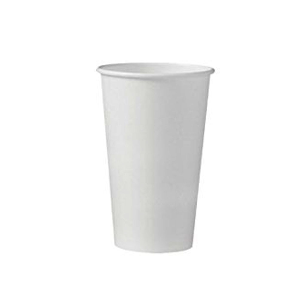 HD425 White 16 oz. Paper Hot Cup 20/50 cs - HD425  16z PAPER HOT CUP