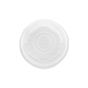 EP-ECOLID-SPS EcoLid Translucent 8/10 oz. Lid For Eco Soup Container 20/50 cs - EP-ECOLID-SPS 8/10z CONT LID