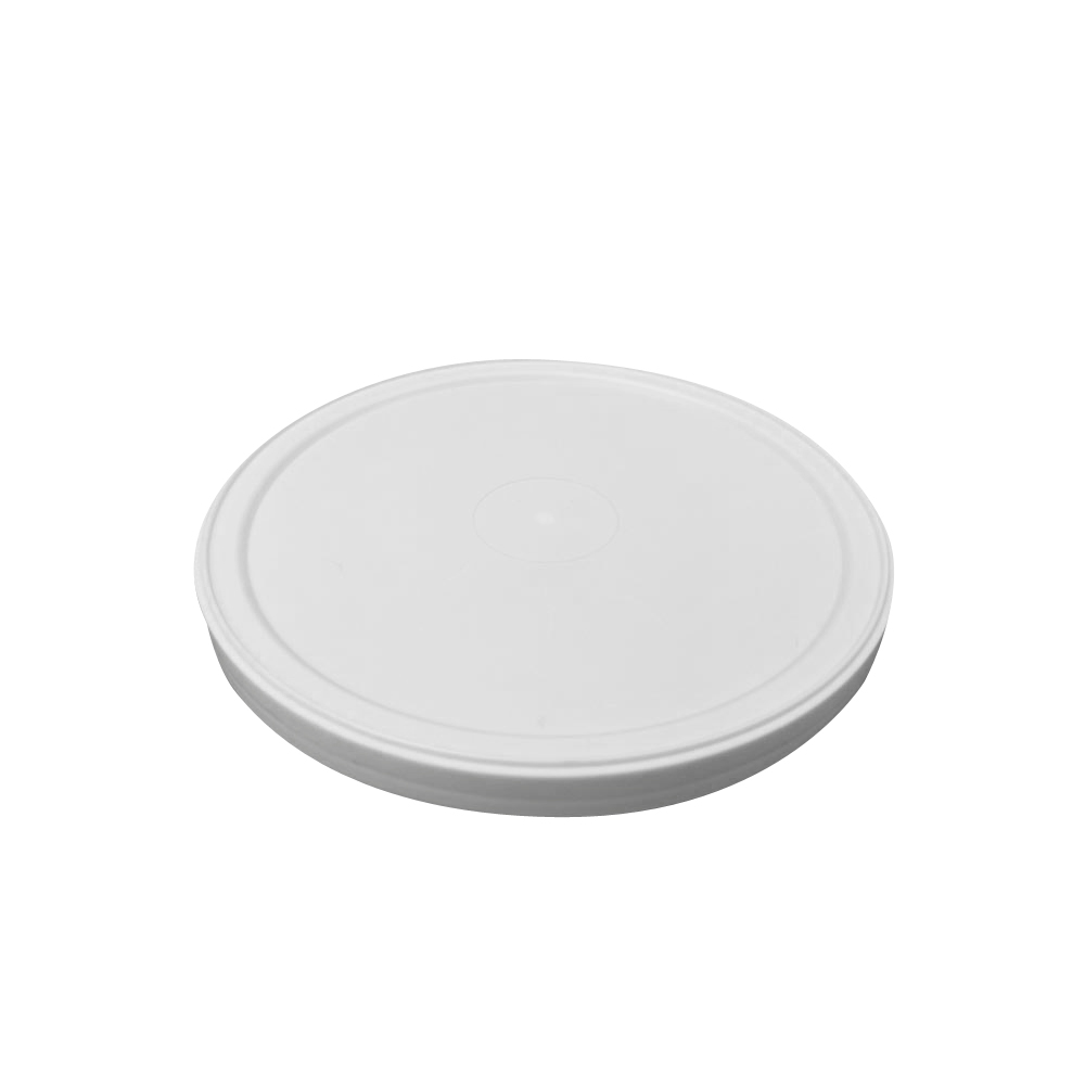 CL10LID White 10 lb. High Density Polyethylene Lid for Tub 100/cs - L-168WLD WHITE LID FOT 10# TUB