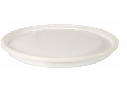 LL86LW White 4/5 lb. High Density Polyethylene Lid for Tub 200/cs - L-86WLD WHITE LID FOR 4&5#TUB