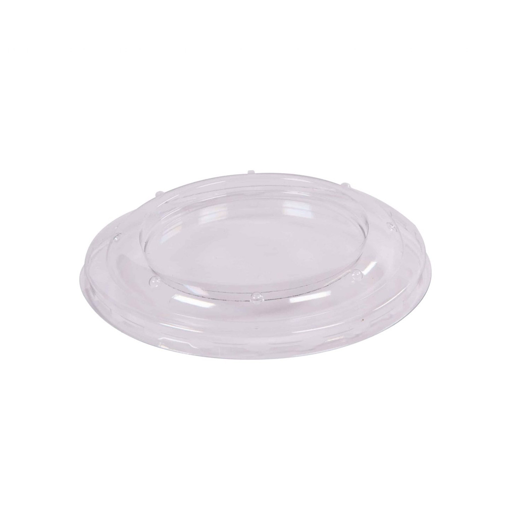 8L Clear 4"x4"0.5" PET Dish Lid 1200/cs - 8L  CLR PET LID FOR 8/14z DISH