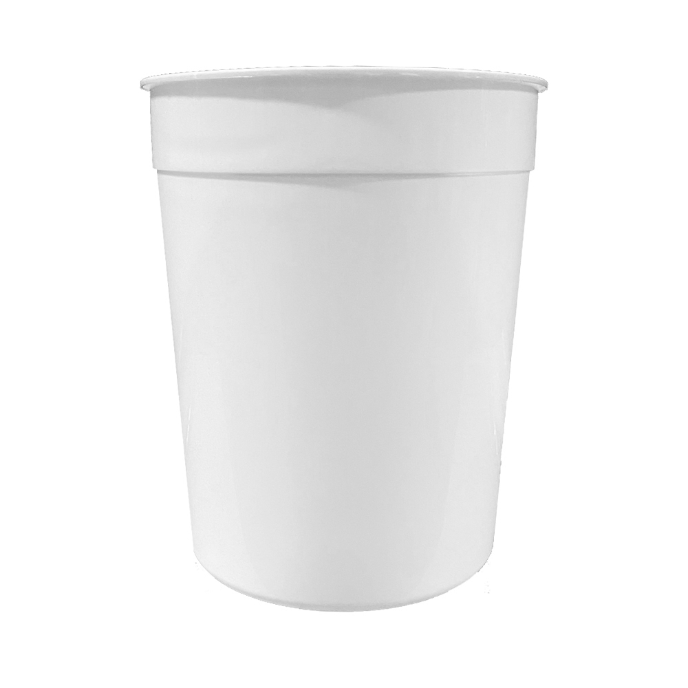 T-128WHD White 128 oz. Hi-Density Polyethylene Container 100/cs - T-128WHD 128z HDPE WHITE CONT