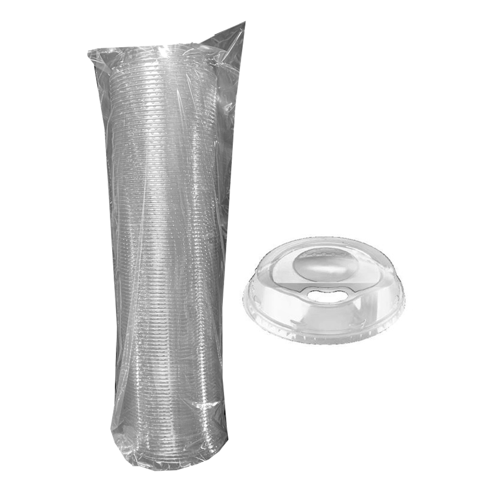 ASP626 Clear 16/20/24 oz. Plastic Sip Thru Dome Lid 10/100 cs - ASP626 16/20/24z DM SIPLID CC