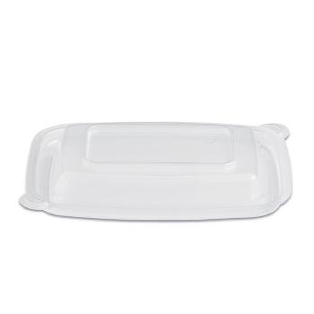 CH1-10L  MicroRaves Clear 8-16 oz.  Rectangular Plastic Microwavable No Vent Lid 400/cs