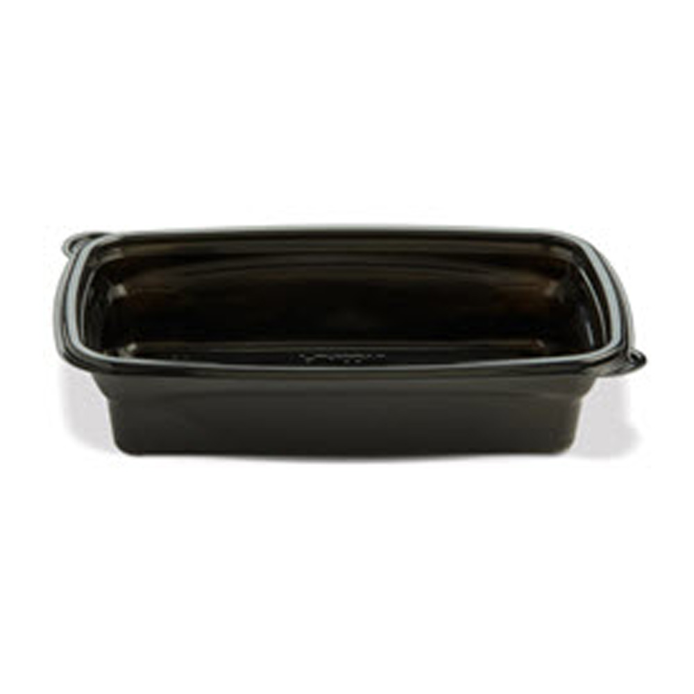 Black 32 oz. Rectangular Microwavable Container   CH2-32