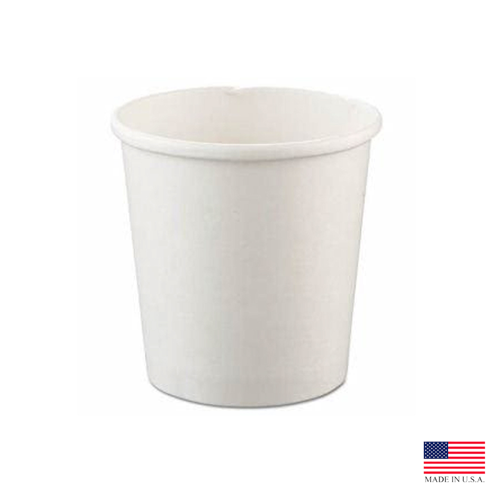 HS4125-2050 FlexStyle White 12 oz. Poly Coated Paper Soup Container  20/25 cs - HS4125-2050 12z WT PPR SOUP CT