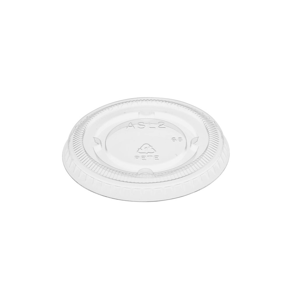 ASL2 Clear 2 oz. Polypropylene Lid for Souffle/Portion Cup 20/125 cs