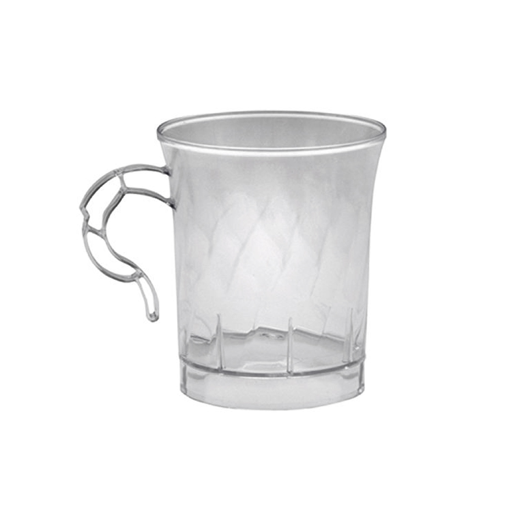 CWM8192 Classicware Coffee Mug 8 oz. Clear Plastic 24/8 cs - CWM8192 8z CLR COFFEE MUG 24/8