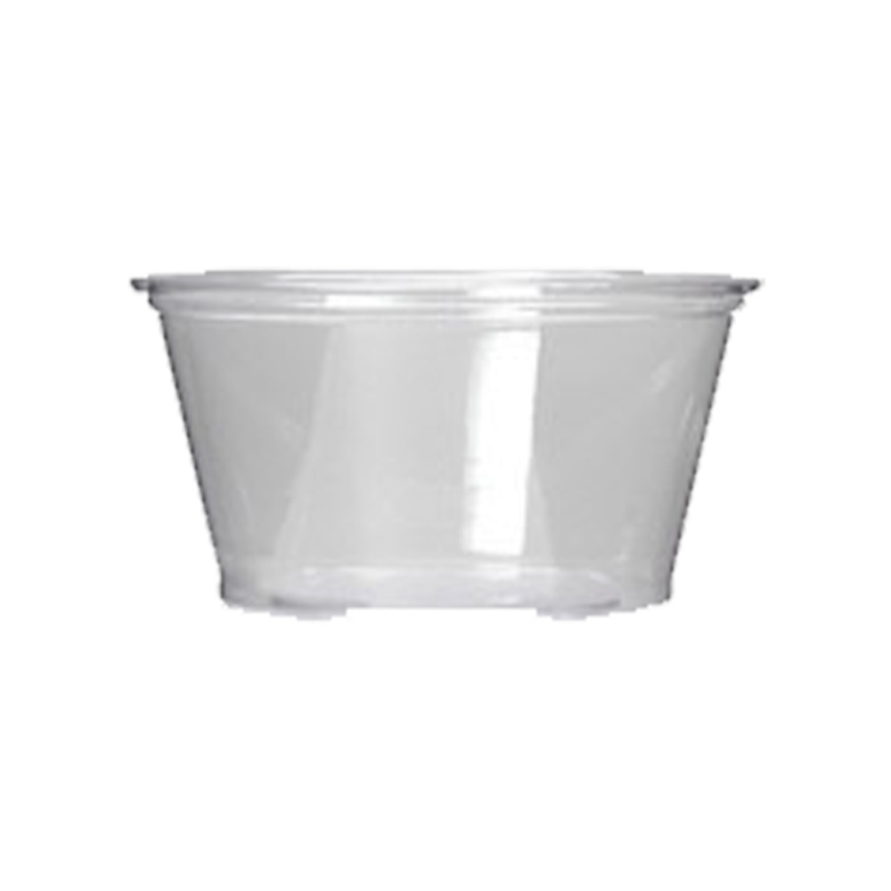 GPC325/9509304 Greenware Clear 3.25 oz. Compostable Souffle Cup 20/100 cs - GPC325/9509304 3.25z GW SOUFL