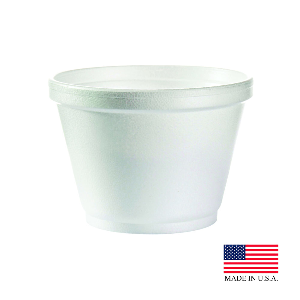 6SJ12 White 6 oz. Foam Container 20/50 cs