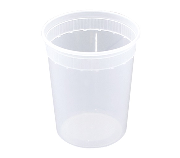 SD5032Y Delitainer Clear 32 oz. Plastic Microwavable Deli/Soup Container Bulk 480/cs