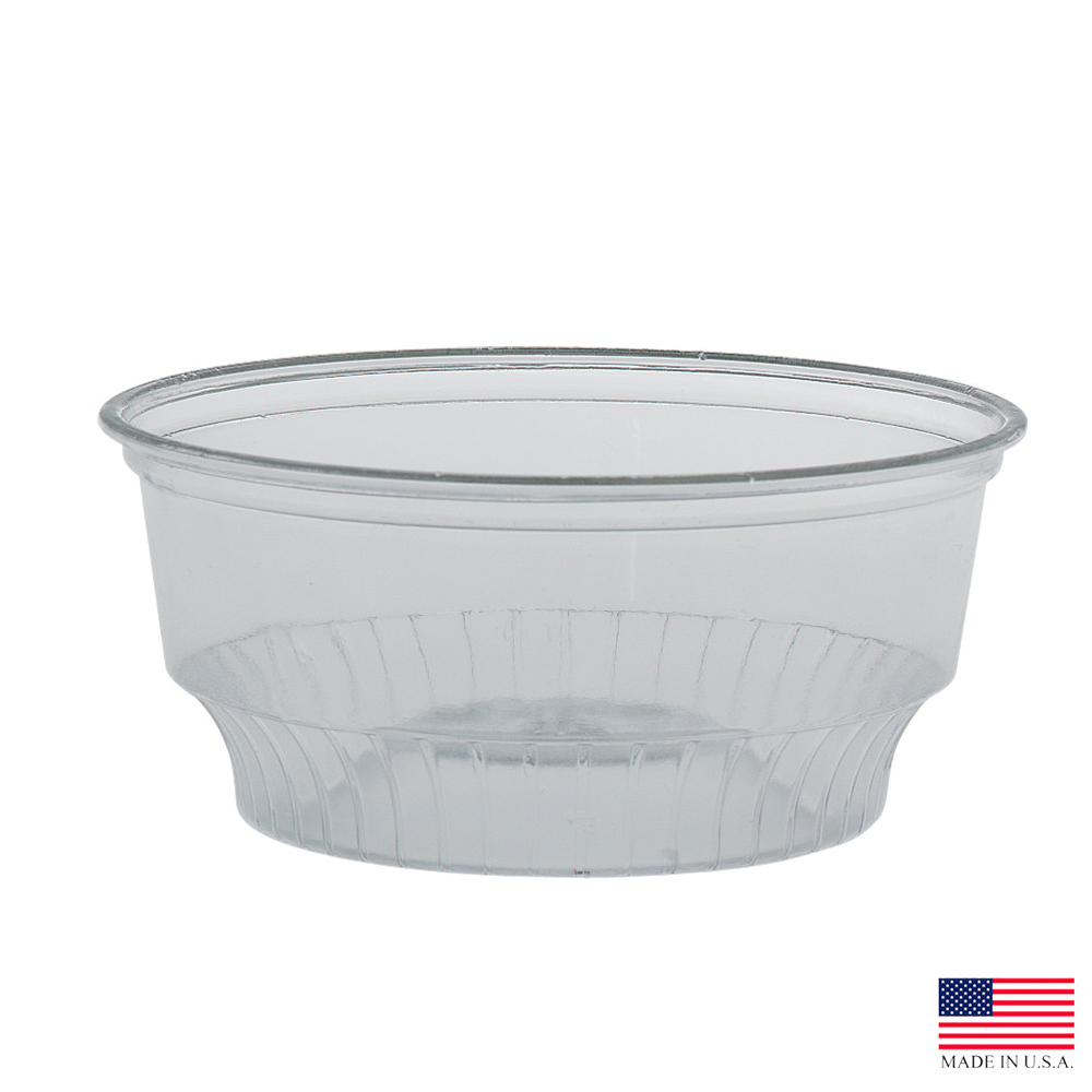 SD5 SoloServe Sundae Cup 5 oz. Clear PET 20/50 cs - SD5 CLR 5z PET SUNDAE CUP