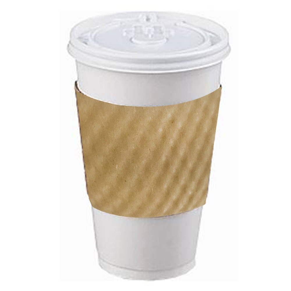 65000 Kraft 10-20 oz. Hot Cup Sleeves 1200/cs