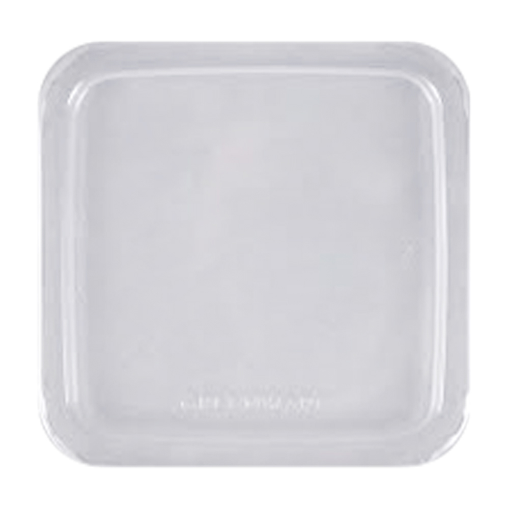LGS6/9509521 Greenware Clear 6" Square Compostable Lid 6/50 cs - LGS6/9509521 6"SQ LID/GW ON GO