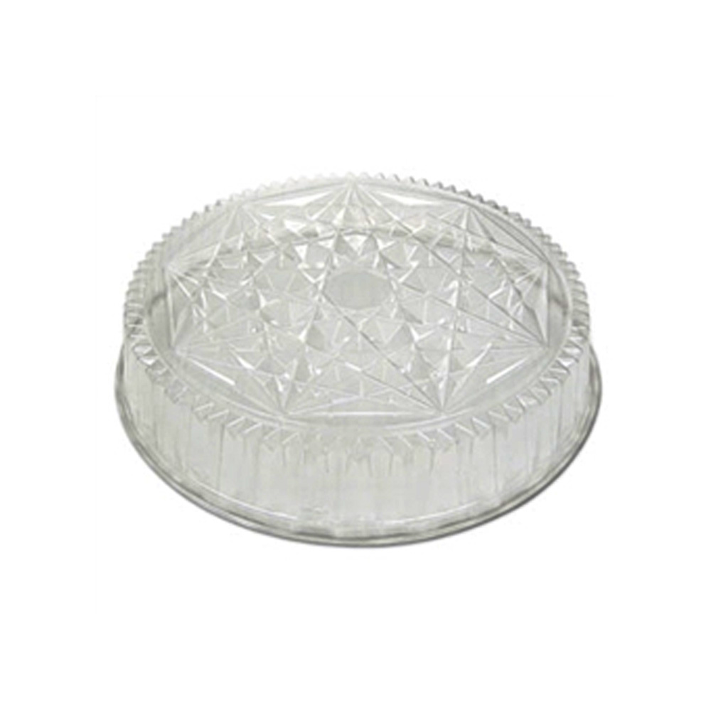 P4416 Caterware Clear 16" Plastic Crystal Cut High Dome Lid 50/cs - P4416 CRYSTAL 16" CUT DOME LID