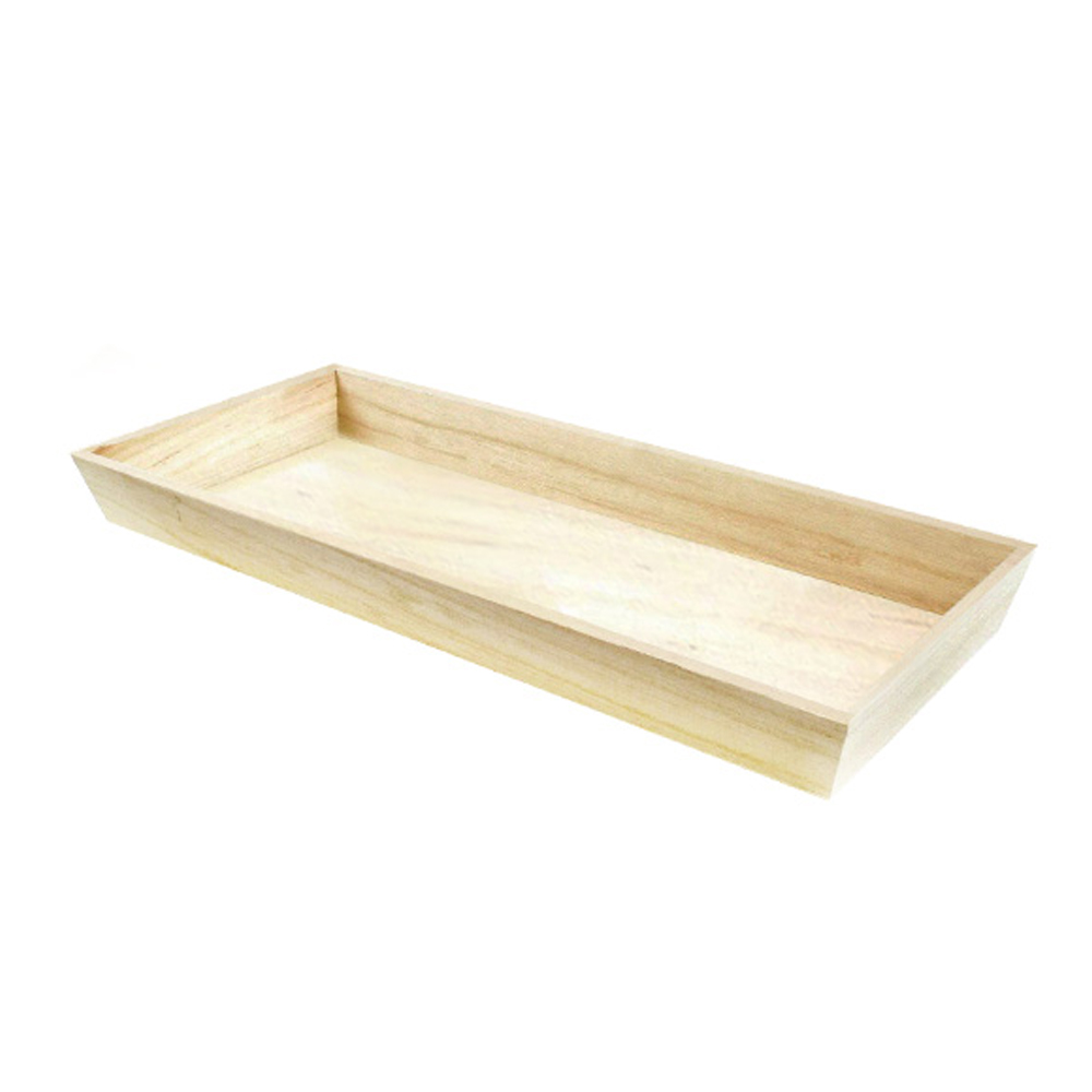 210WOODTRAY15 Wood 17"x7.5"x1.5" Serving Tray 10/cs - 210WOODTRAY15 17X7.5X1.5HDTRAY