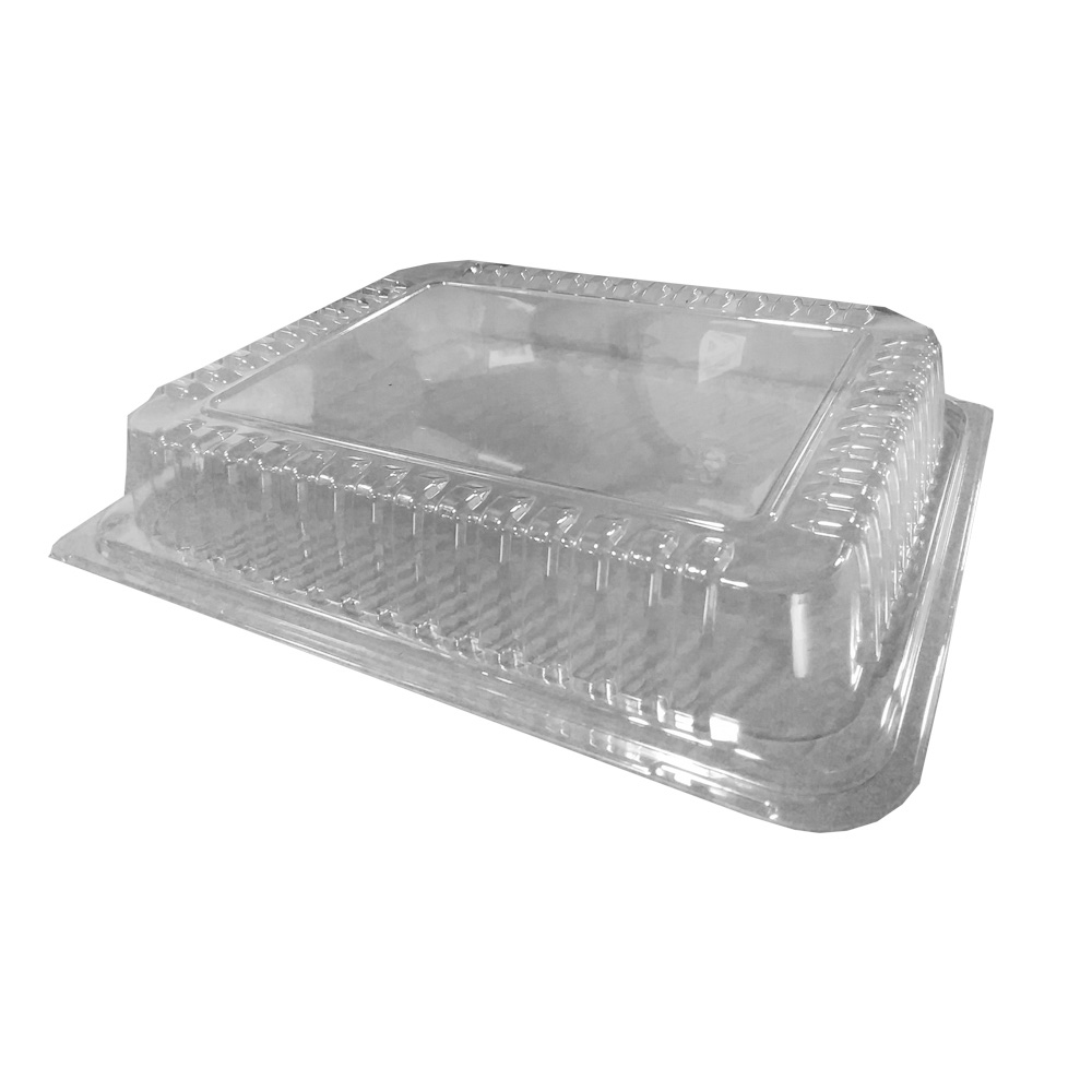 1750 Clear 8"x10" Plastic Snap On Dome Lid 50/cs