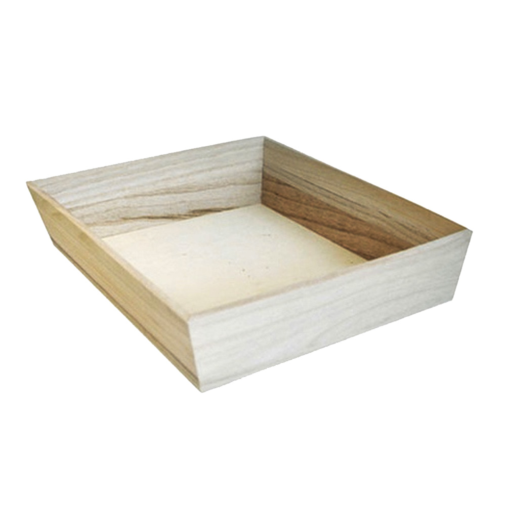 210WOODTRAY26H 13"x13"x3" Wooden Serving Tray     10/cs - 210WOODTRAY26H 13X13X3 WD TRAY