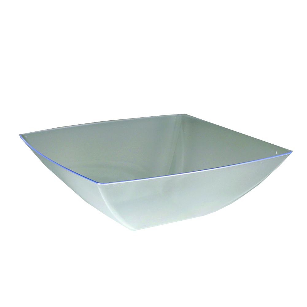 SQ81286 Simply Squared Clear 128 oz. Square Plastic Presentation Bowl 12/cs - SQ81286 128z CLR SIM SQR BOWL