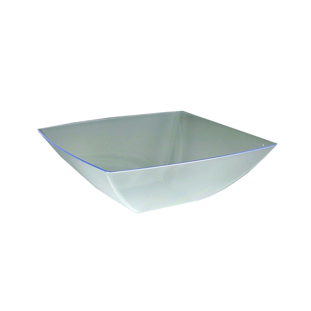 SQ80646 Simply Squared Clear 64 oz. Square Plastic Presentation Bowl 12/cs - SQ80646 64z CLR SIMP  SQR BOWL