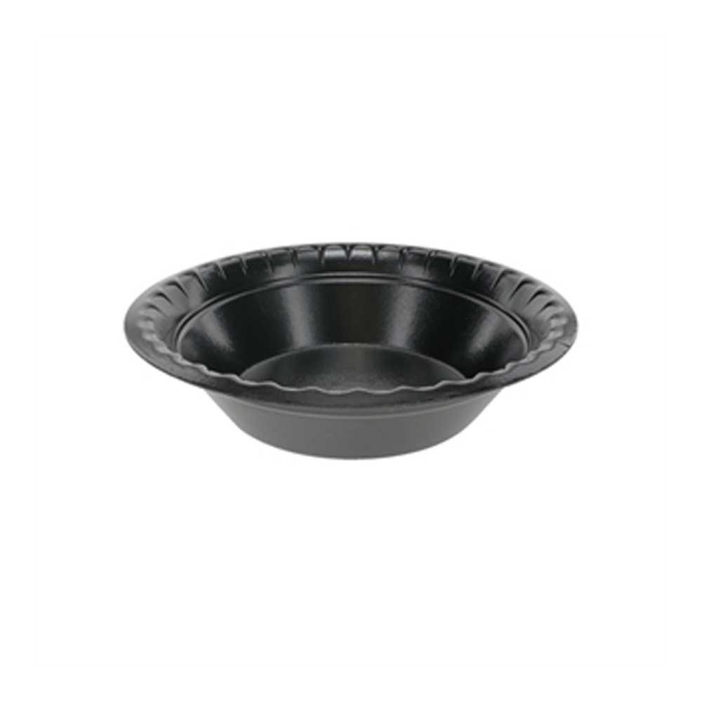 YTKB0030 Black 30 oz. Laminated Foam Bowl 450/cs - YTKB0030 30z BLK LAM FOAM BOWL