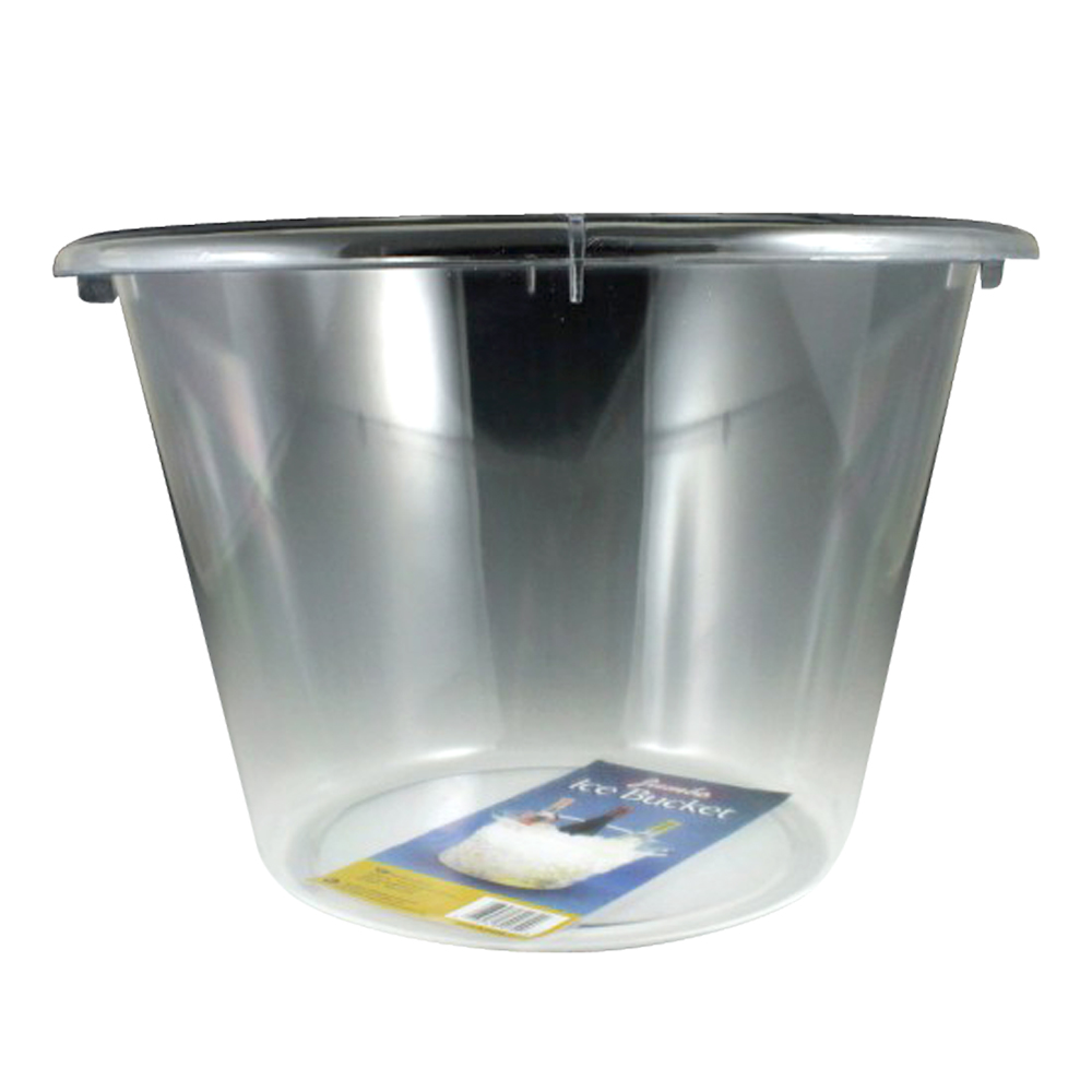 MPI89079 Sovereign Clear 12 Qt. Plastic Jumbo Ice Bucket  6/cs - MPI89079 12QT CLR JMB ICE BCKT