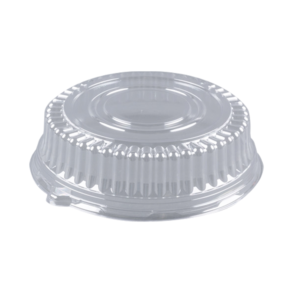A12PETDM Caterline Clear 12" PET Dome Lid for Tray 25/cs - A12PETDM 12" RND PET DOME LID