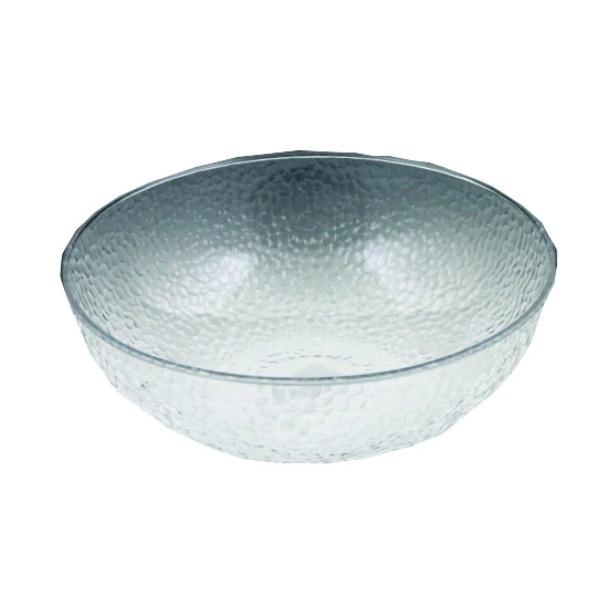 MPI03126 Crystalware Clear 12" Plastic Hammered Bowl 6/cs
