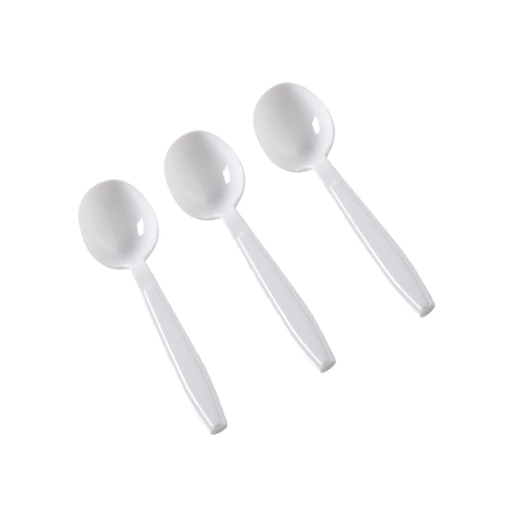 2525-WH Flairware Soup Spoon White Heavy Styrene 1000/cs