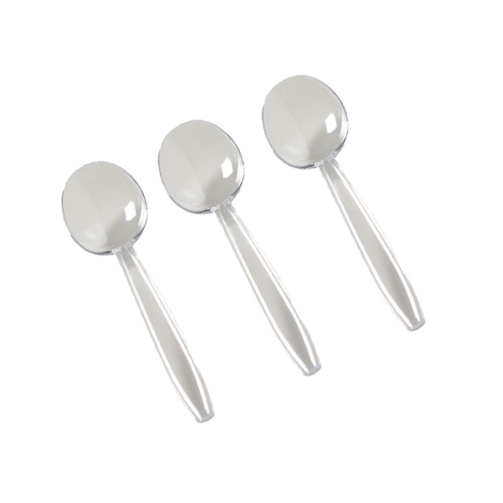 2525-CL Flairware Soup Spoon Clear Heavy Styrene 1000/cs